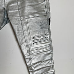 Rick Owens Aluminum Waxed Nagakin Jeans Size S
