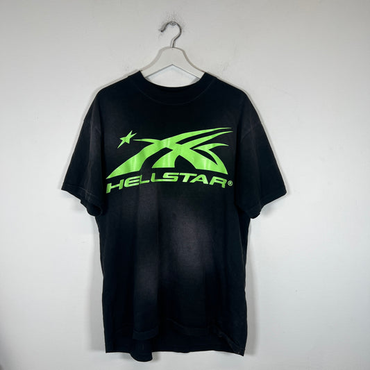 Hellstar Green/Black Logo T-shirt Size S