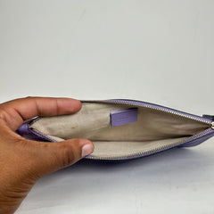 Gucci Purple Leather Clutch Bag