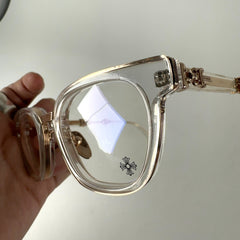 Chrome Hearts 'Duck Butter' Gold/Clear Frame Glasses