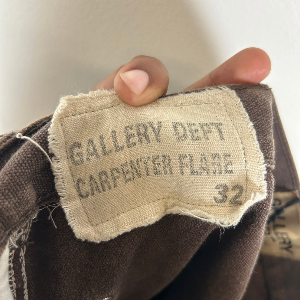 Gallery Dept Brown Flared Carpenter Pants Size 32