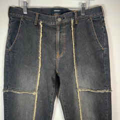 Undercover Reconstructed Raw Centre Seam Denim Jeans