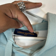 Louis Vuitton Baby Blue Gradient Monogram Hoodie Size L
