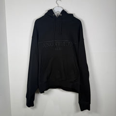 Anonymous Club Oversized Black Hoodie Size S