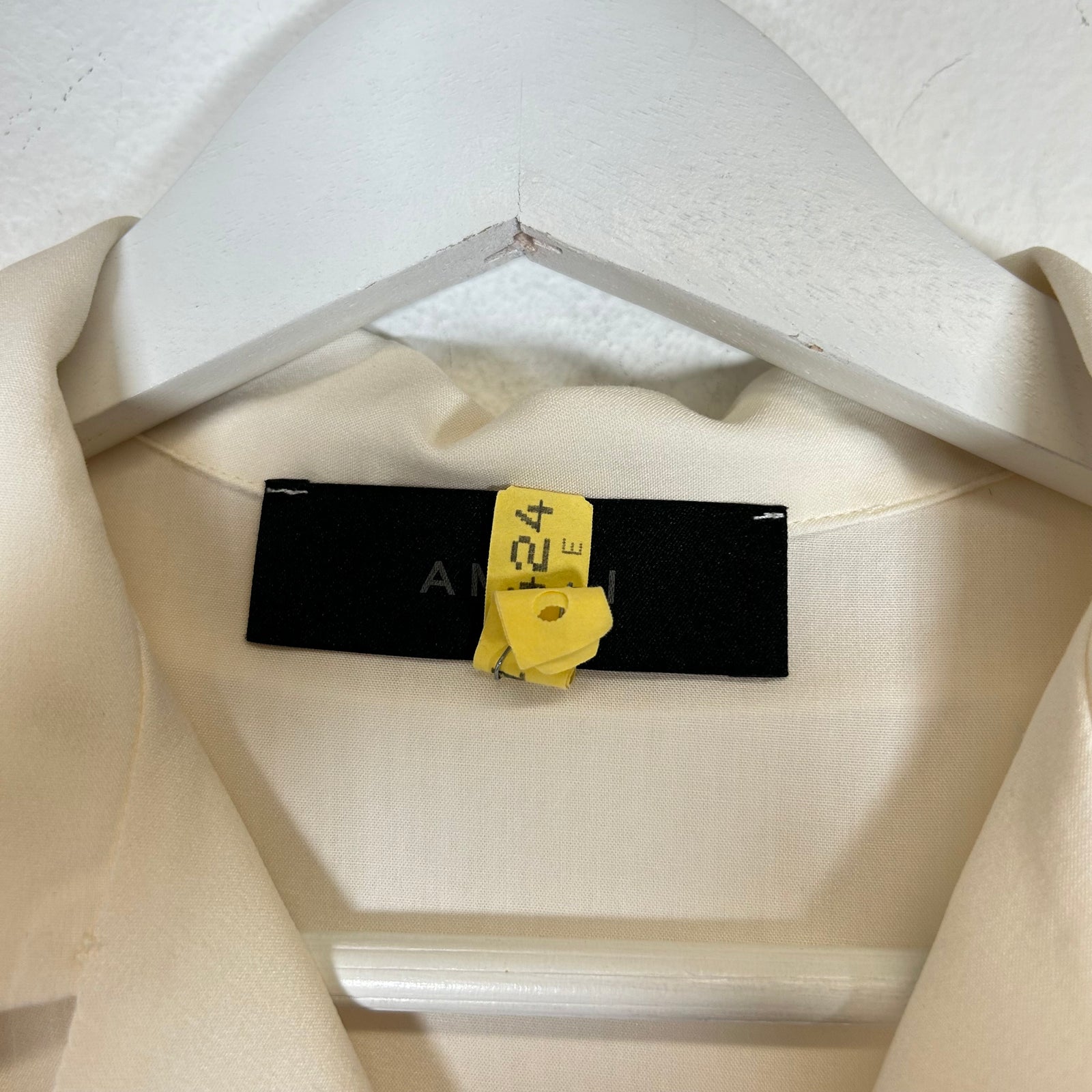 Amiri Cream Hollywood Camp Shirt Size M
