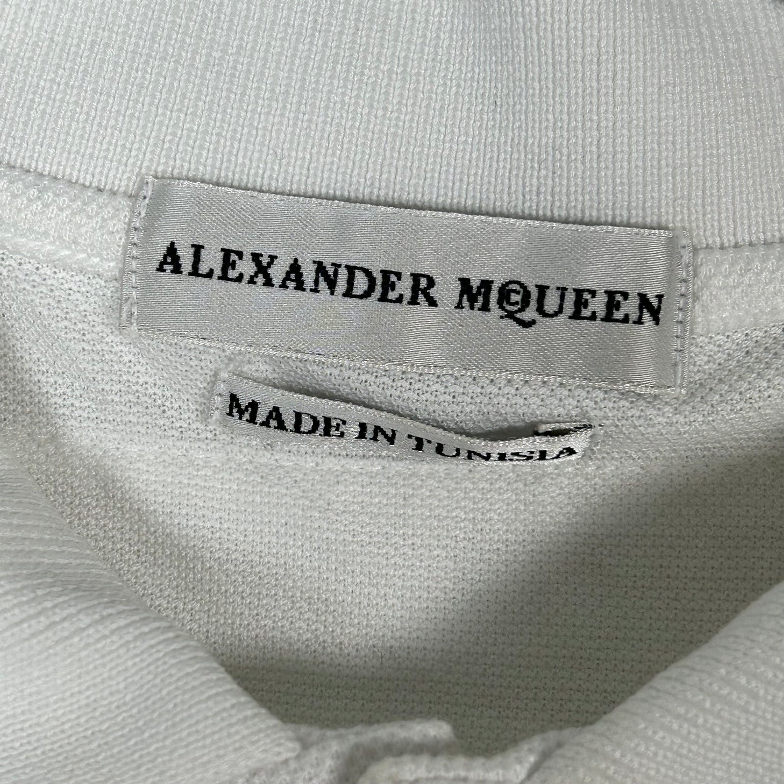 Alexander Mcqueen Chest Rig White Polo Size S
