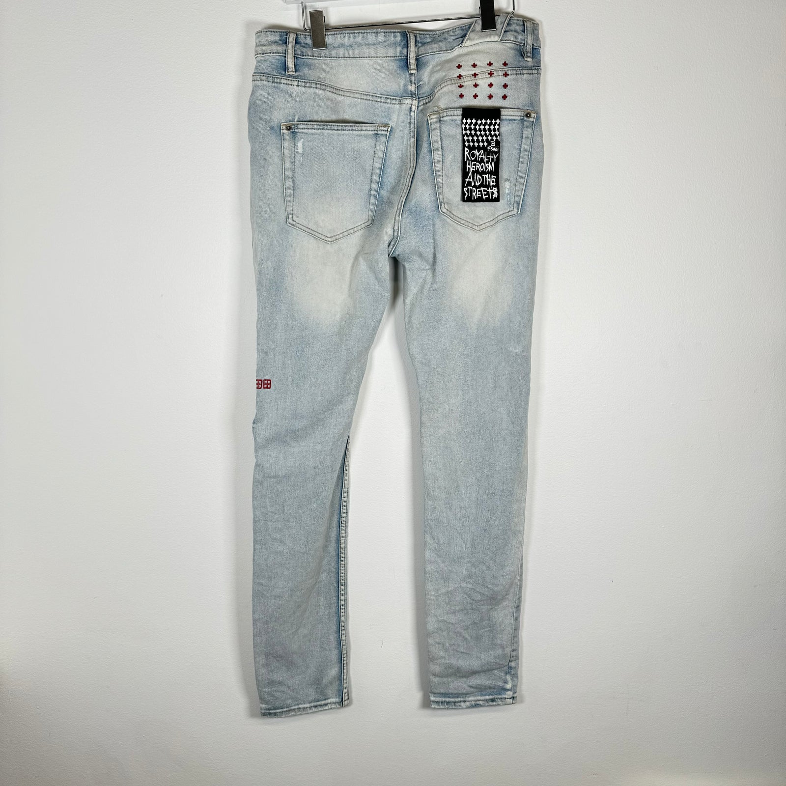 Ksubi Lightwash Chitch Lion Skinny Jeans Size 33