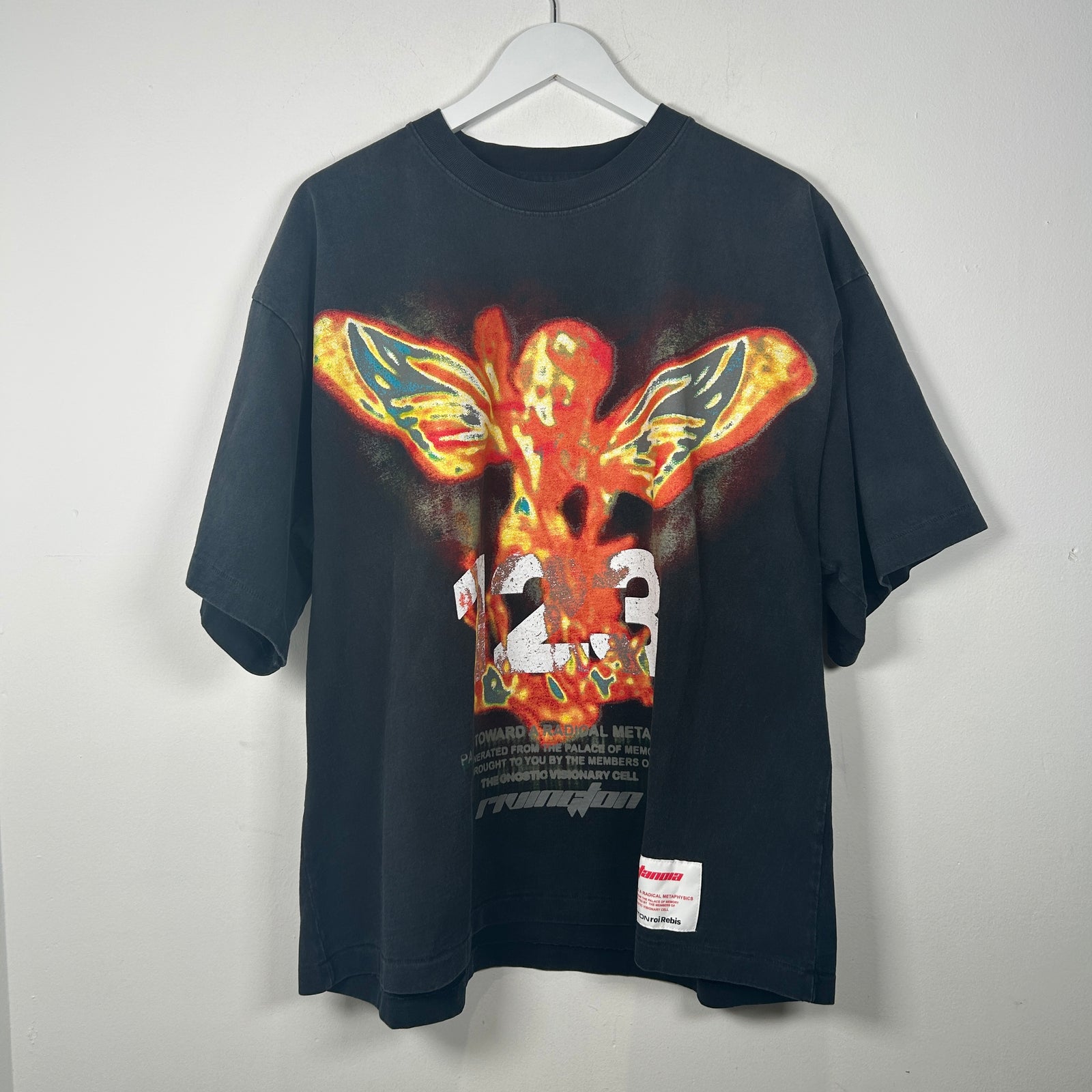 Rivington Roi Rebis 'Times Like These' Oversized Graphic T-Shirt Size M