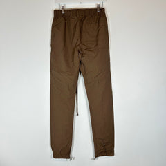 Essentials Brown Logo Nylon Pants Size XS