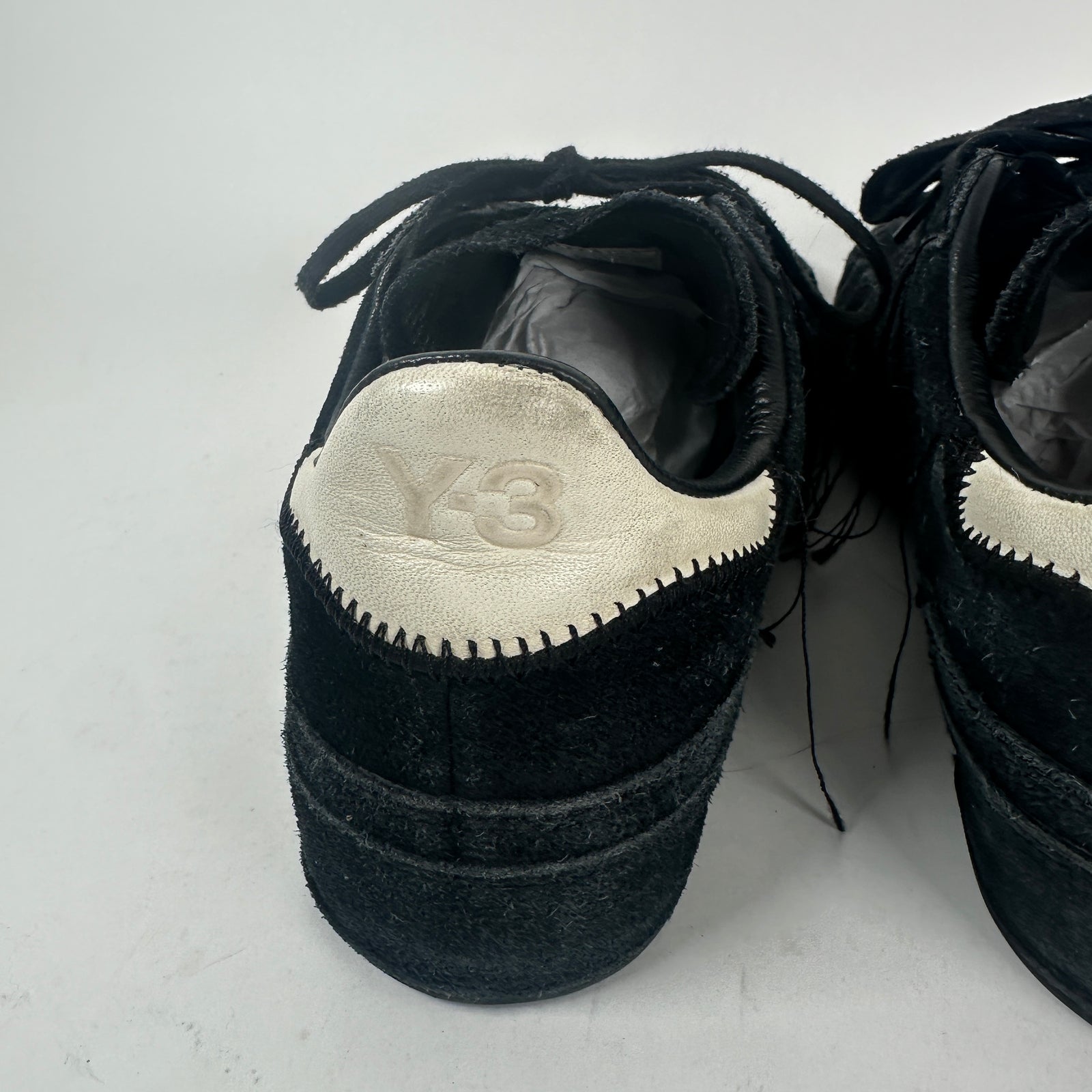 Yohji Yamamoto Y-3 Adidas Black Sashiko Gazelles Size 9