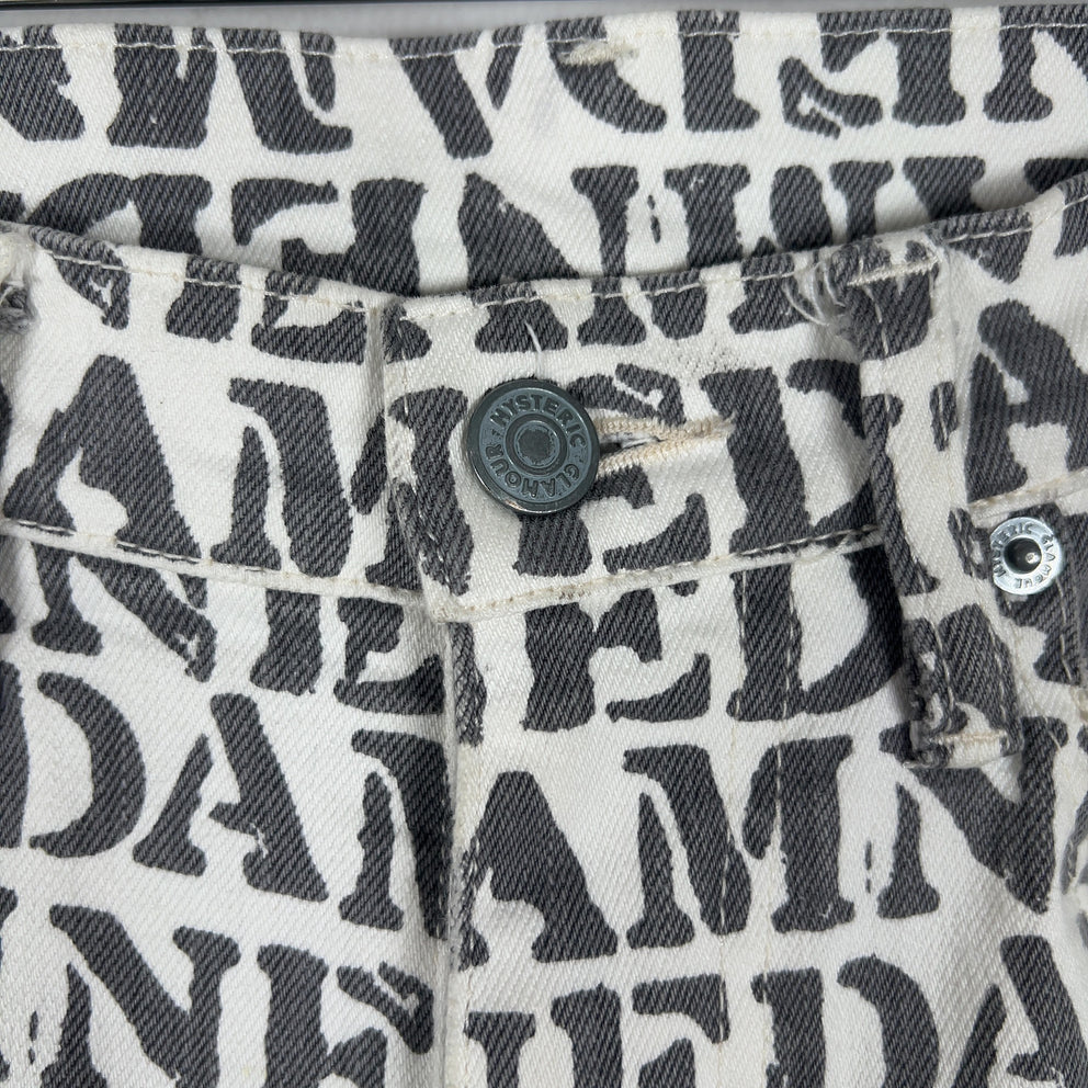 Hysteric Glamour 'Damned' Allover Script Jeans