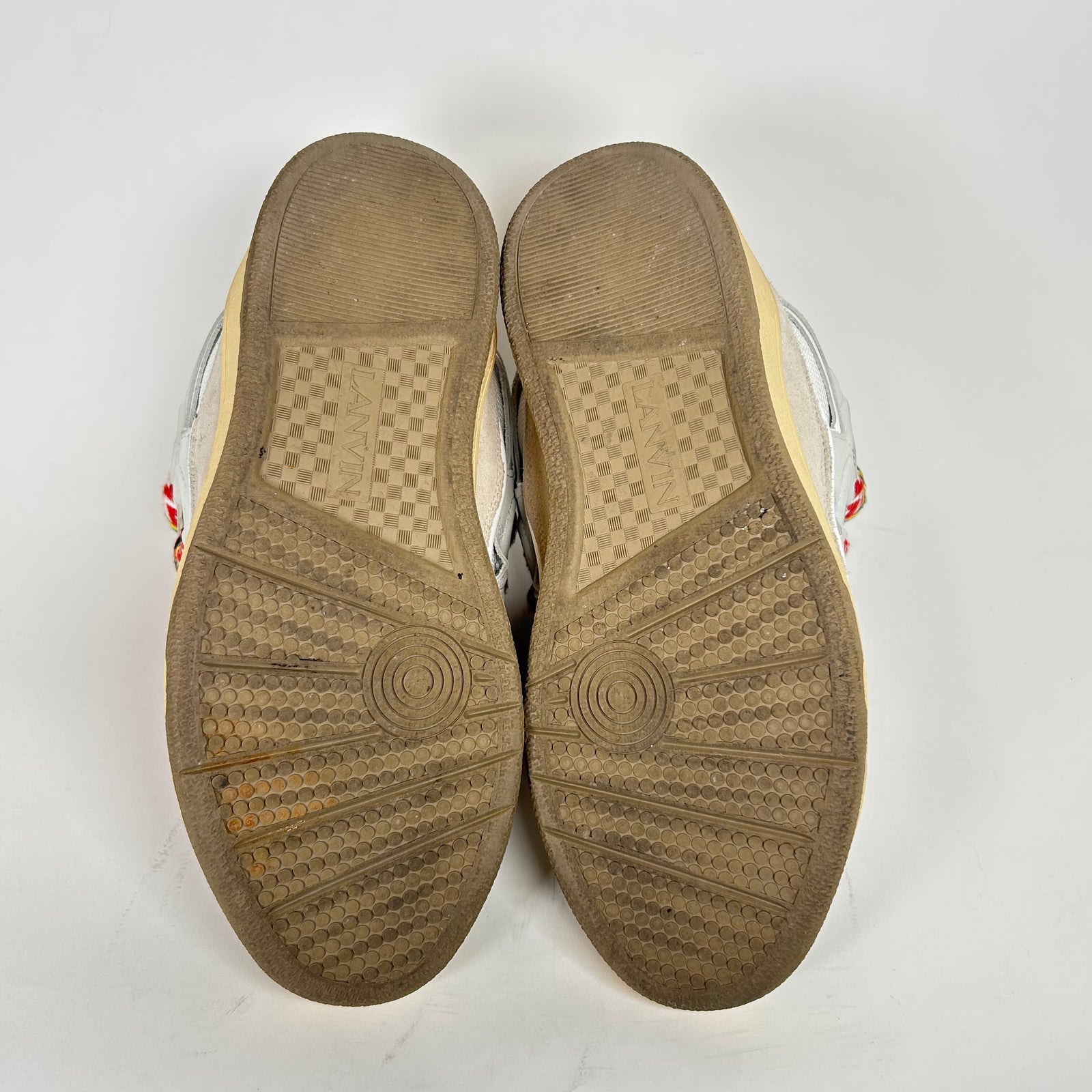 Lanvin White Curb Sneakers Size 41
