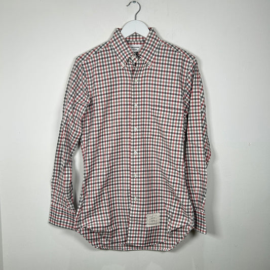 Thom Browne Gingham Button Up Shirt Size S