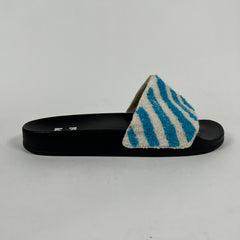 Off White Carpet Slides Size 10
