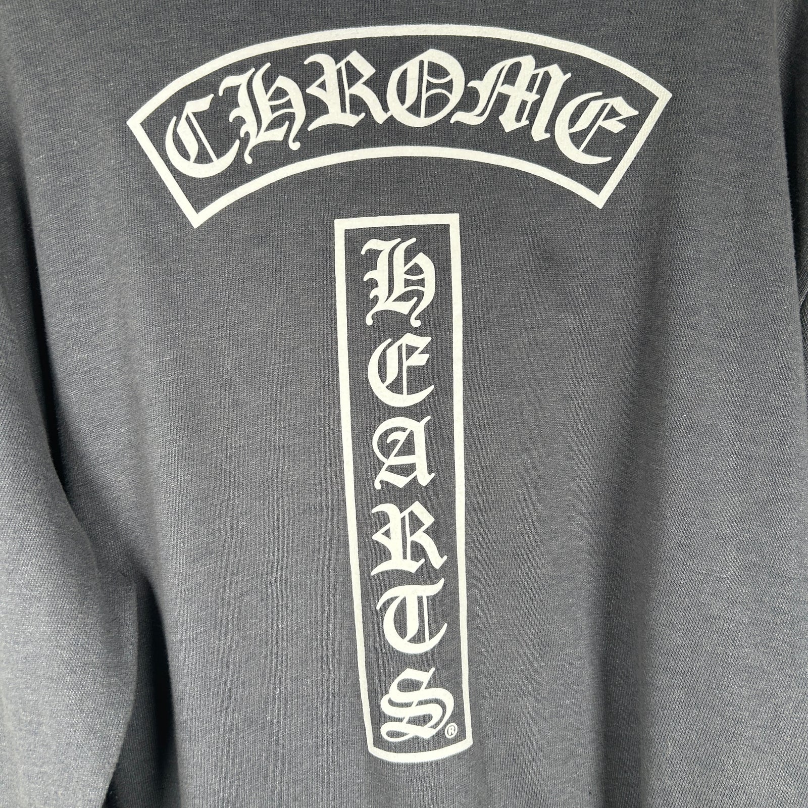Chrome Hearts Gray Zip Up Hoodie Size XXL