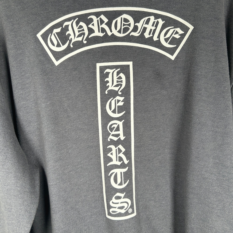 Chrome Hearts Gray Zip Up Hoodie Size XXL