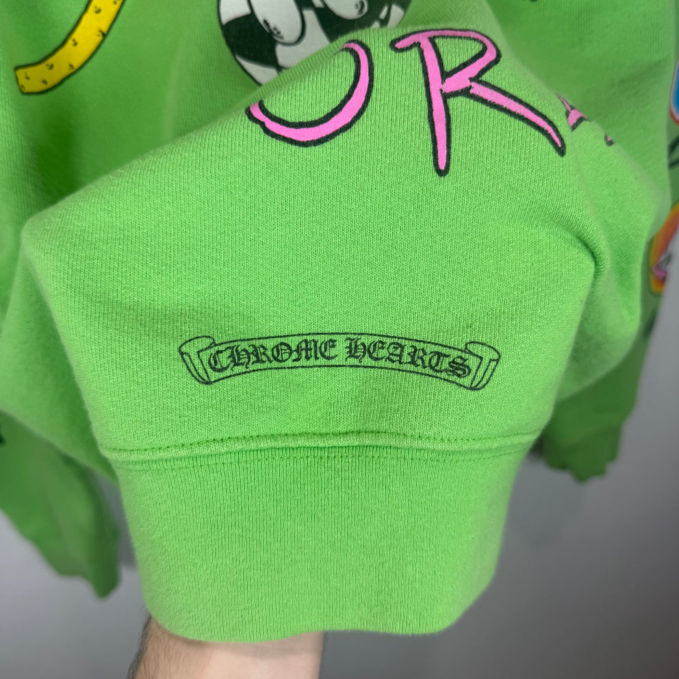 Chrome Hearts x Matty Boy Green 'Sex Records' Graphic Hoodie Size XS