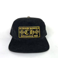 Chrome Hearts Corduroy Hollywood Trucker Hat