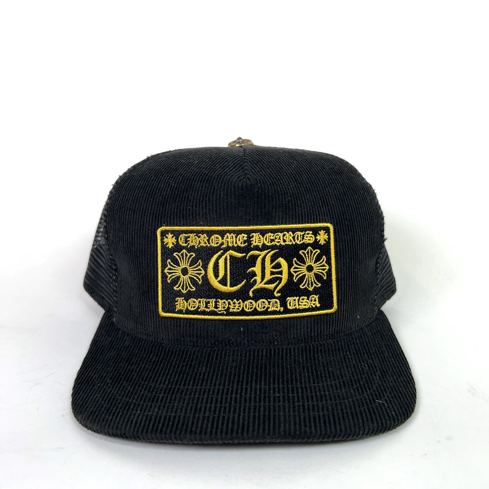 Chrome Hearts Corduroy Hollywood Trucker Hat