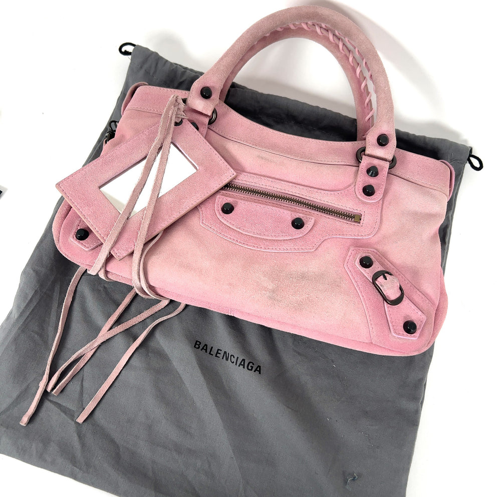 Balenciaga Small Suede Le City Bag