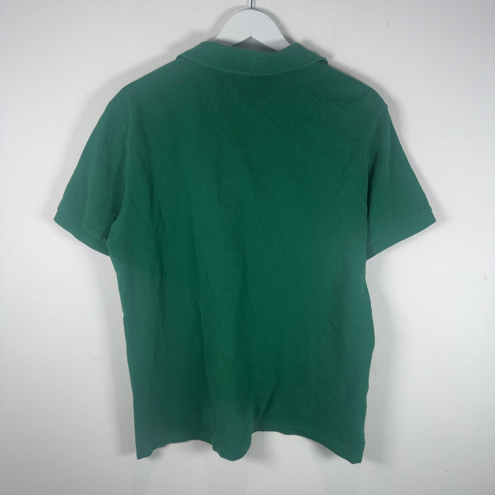 Burberry Green 1/4 Button Polo