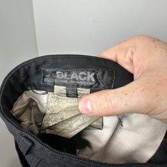 CDG Black Back Zipper Pants Size S