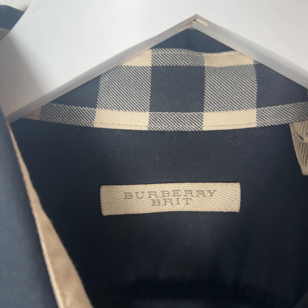 Burberry Equestrian Logo Button-Up T-Shirt