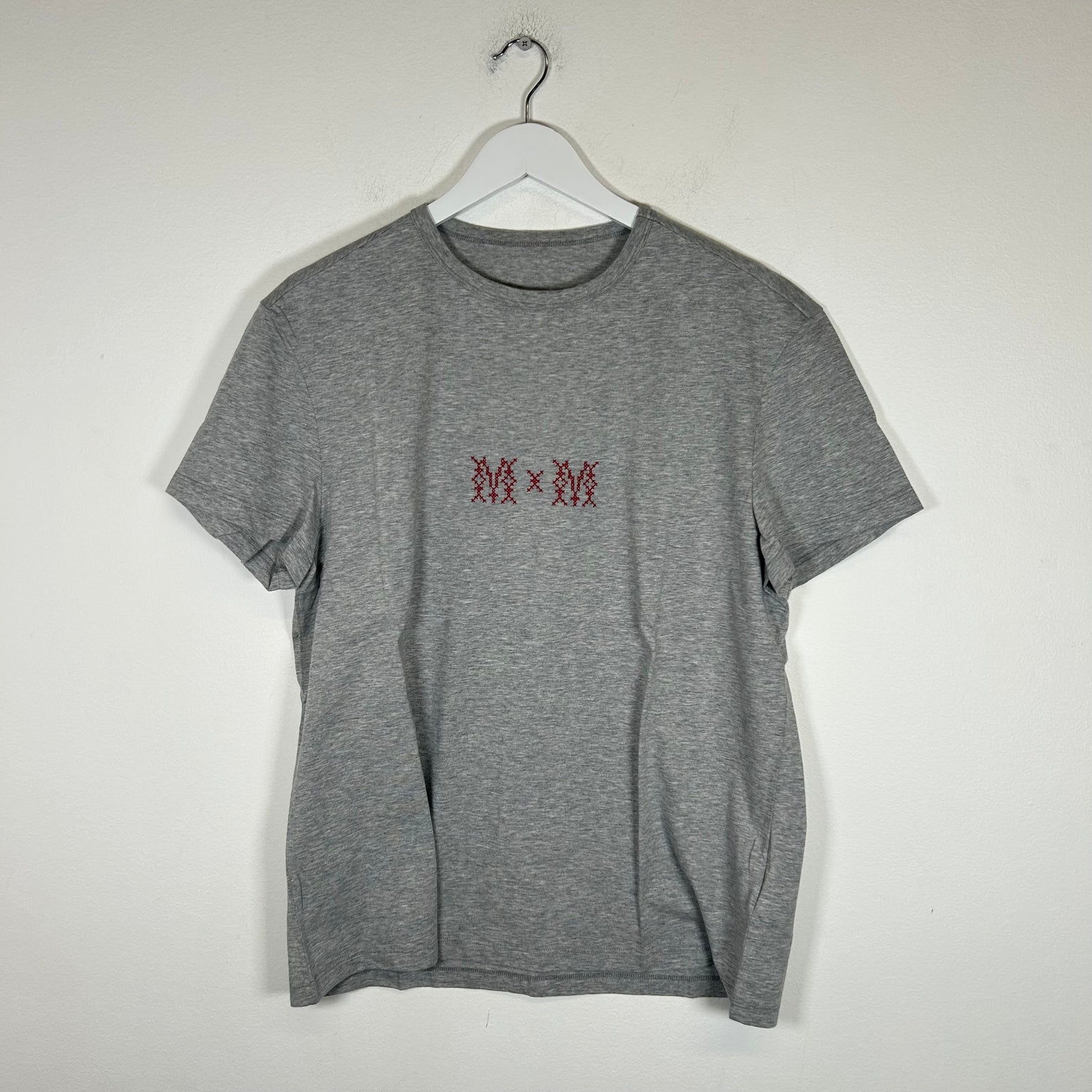 Maison Margiela Grey MM Embroidered Tee Size M