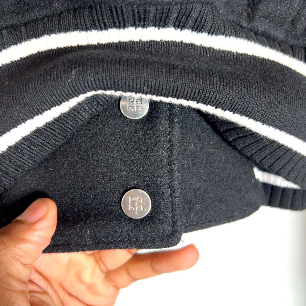 Givenchy Cropped 4G Sleeve Varsity Jacket