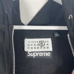 Supreme x MM6 Maison Margiela Box Logo Zip-Up Hoodie