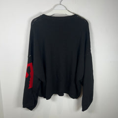 Raf Simons 'R' Heavy Knit Cropped Sweater