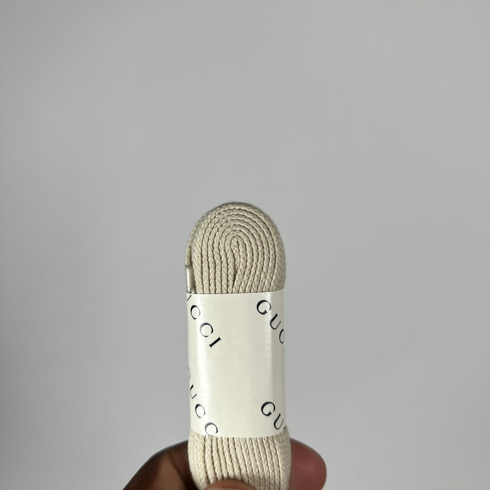 Gucci Beige Classic Logo Rhyton Sneaker Size GG 9.5