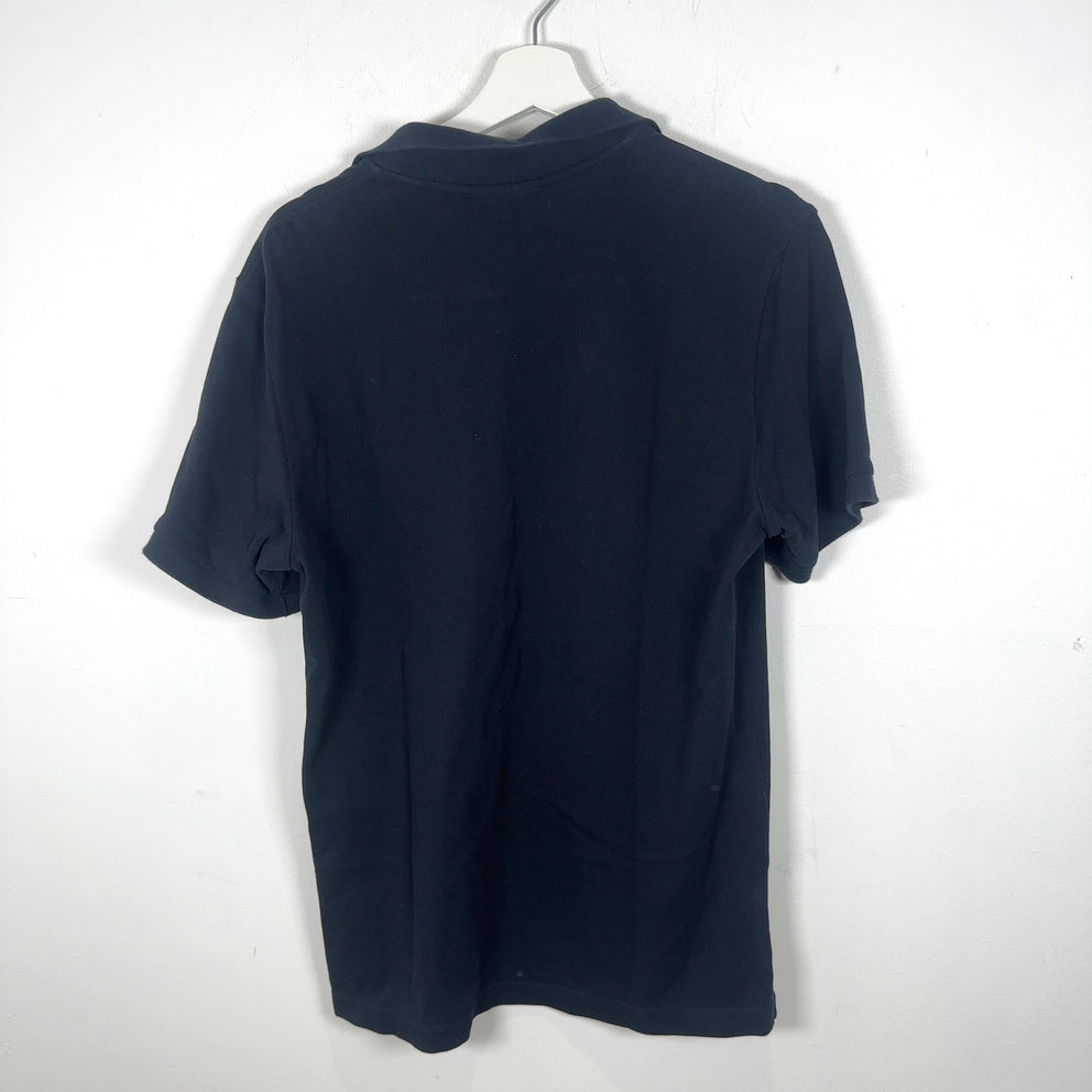 Burberry 1/4 Button Navy Polo