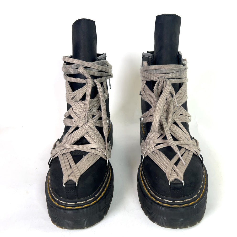 Rick Owens x Dr Martens 1460 Megalace Quad Sole Boots