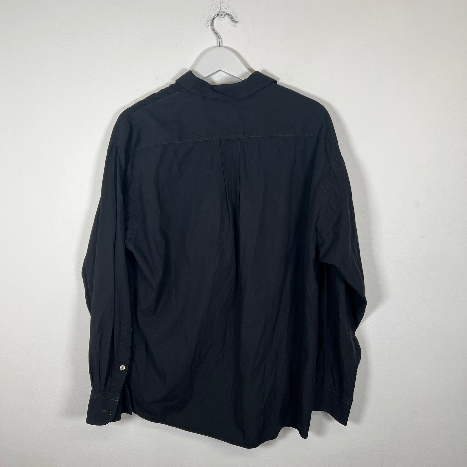 Kenzo Black Embroidered Button Up Size L
