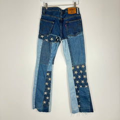 Hysteric Glamour Patchwork Flared Denim Jeans Size 28
