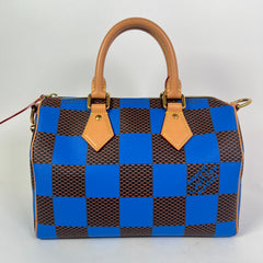 Louis Vuitton Blue Damier Pop Speedy Bandouliere 25