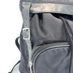 Saint Laurent Double Leather Strapped Backpack