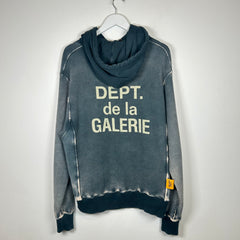 Gallery Dept Navy Reversible French Logo Hoodie Size M