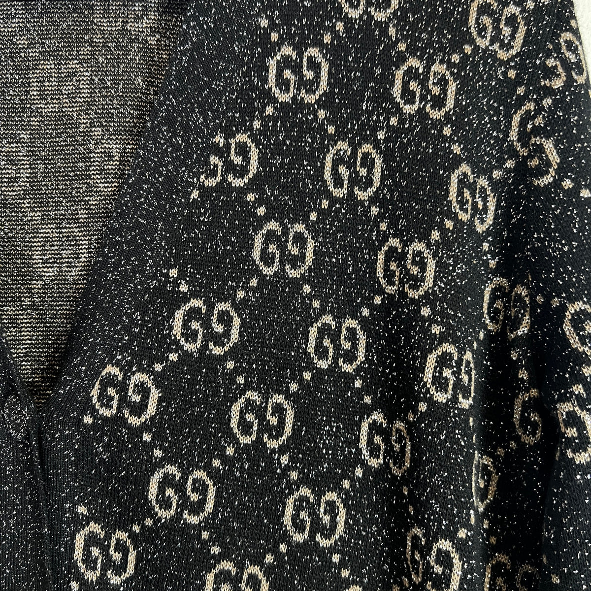 Gucci Metallic Jacquard Cardigan