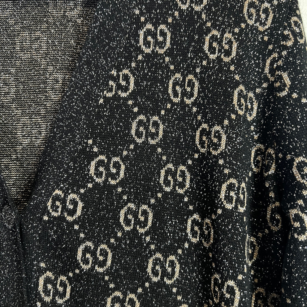 Gucci Metallic Jacquard Cardigan