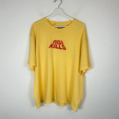 Gallery Dept Yellow Art That Kills T-Shirt Size XL