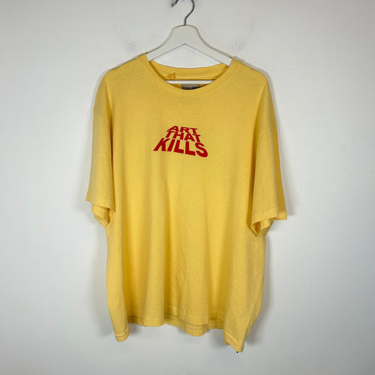 Gallery Dept Yellow Art That Kills T-Shirt Size XL