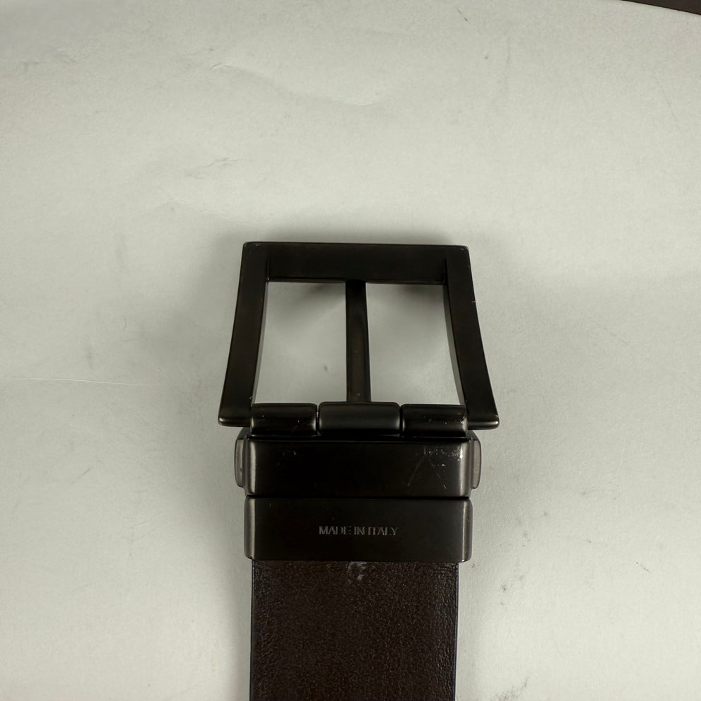 Prada Black Saffiano Leather Belt Size 32