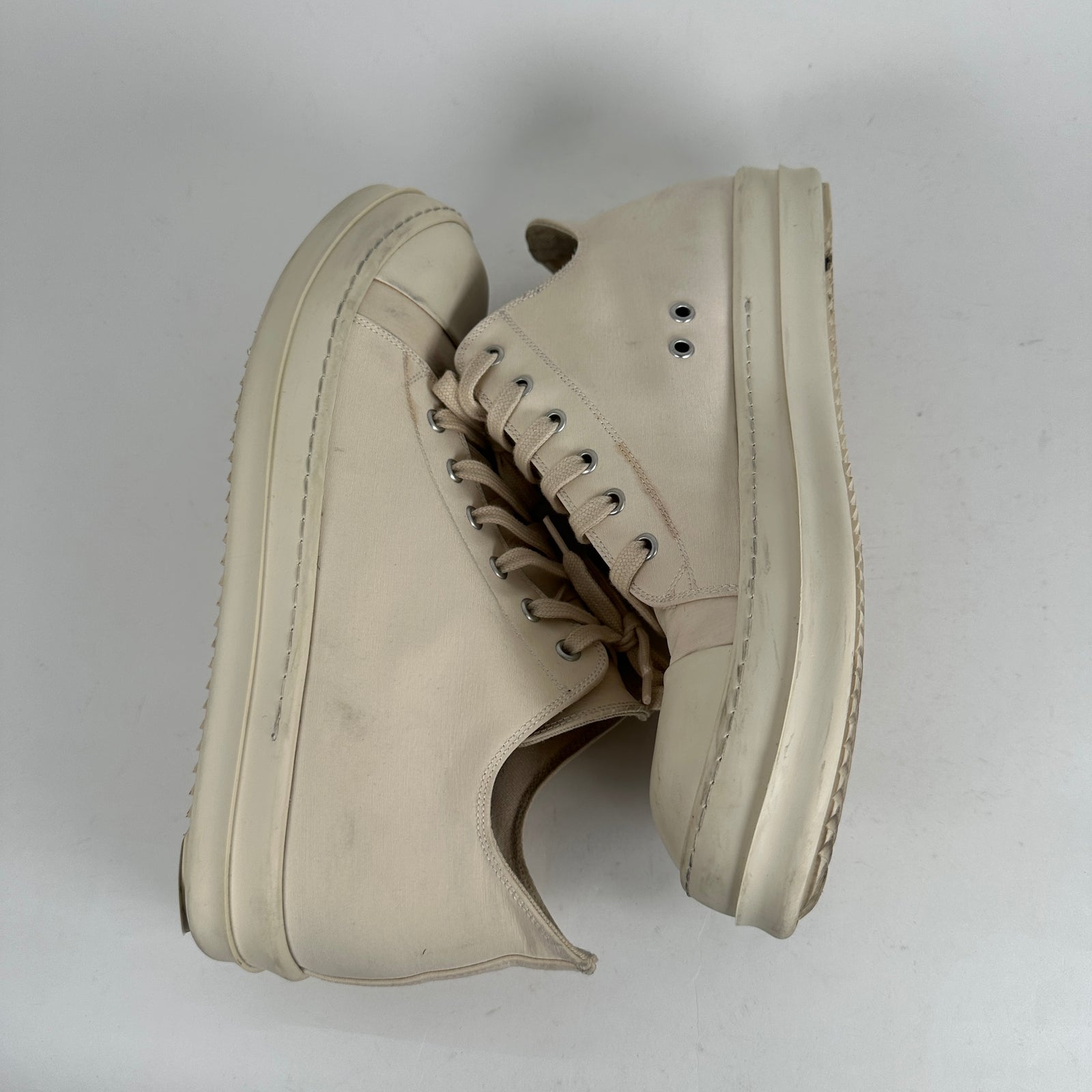 Rick Owens Milk Low Top Ramones Size 44