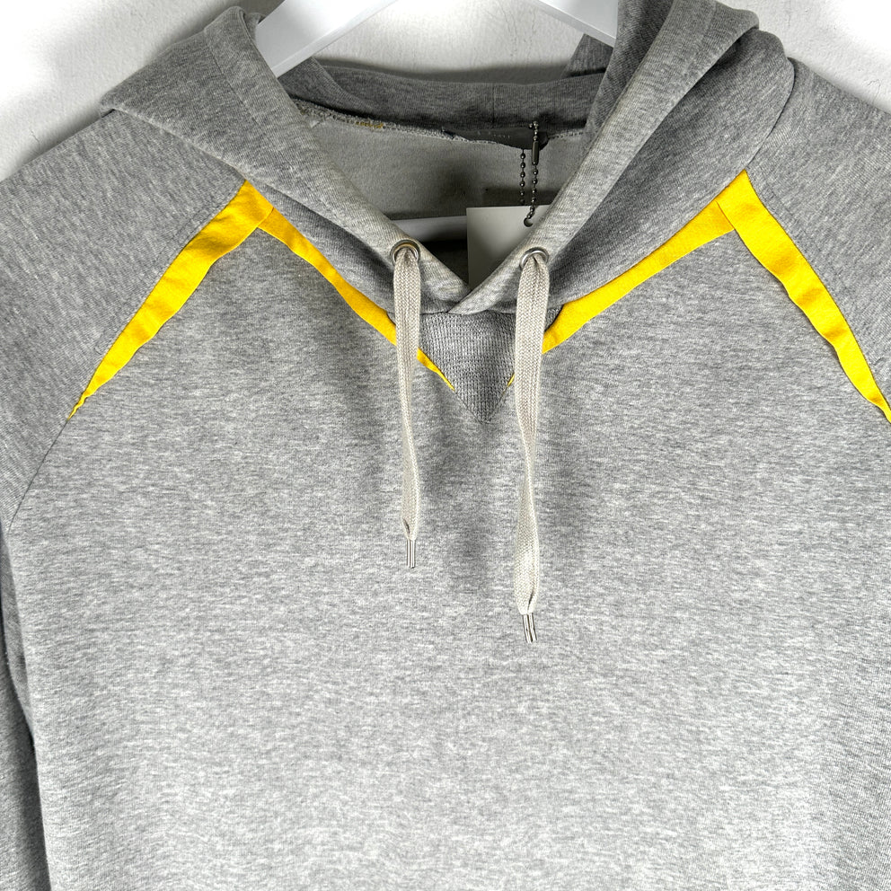 Dior Homme Grey/Yellow Striped Hoodie Size S