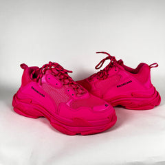 Balenciaga Hot Pink Triple S Sneakers Size 45