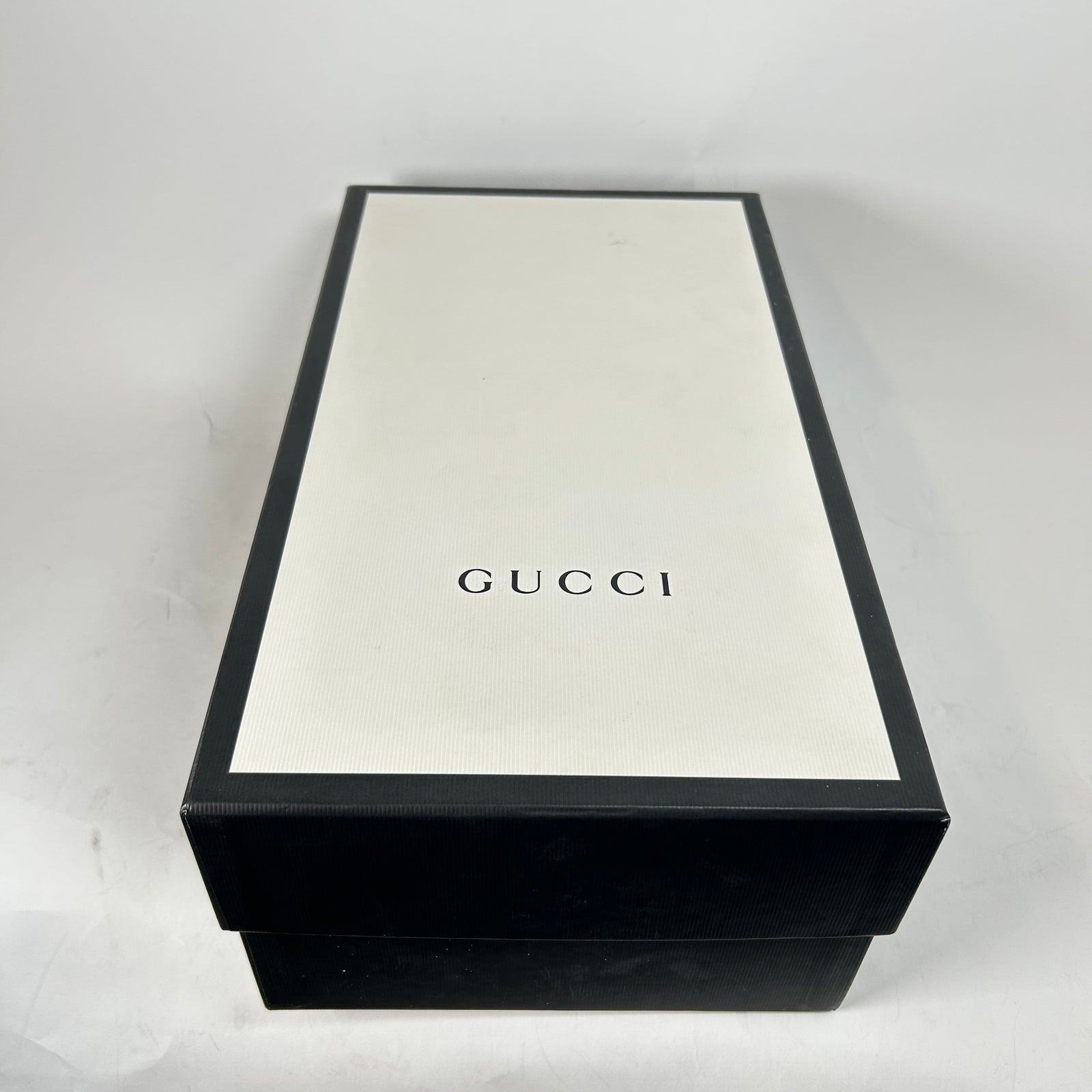 Gucci Black Rubber Web Slide Sandal Size GG 9
