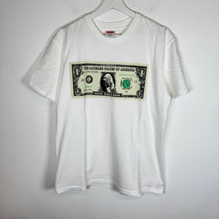 Supreme White FW17 Zillion Dollar T-Shirt Size M