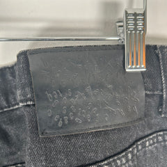 Basketcase Flare Black Denim Jeans Size 38